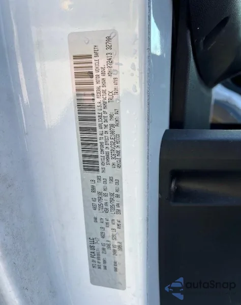 2018 Ram Promaster 2500 2500 High from USA, damaged, VIN 3C6TRVCG2JE100738